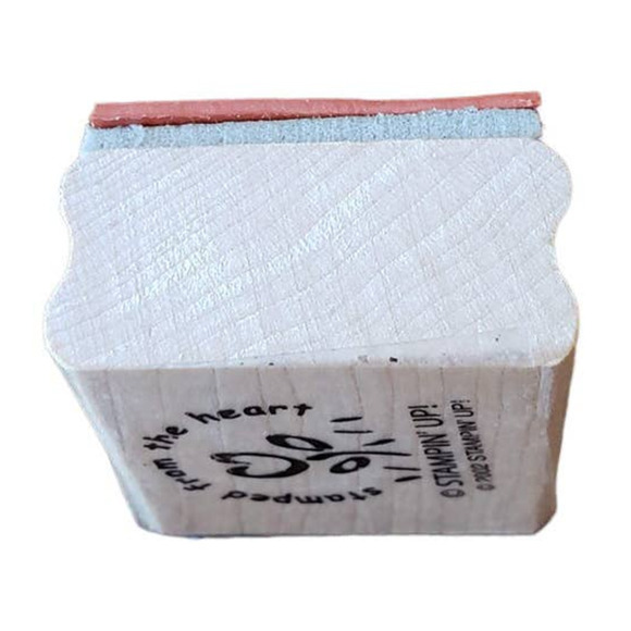 Stampin Up Tulip Stamping From the Heart Phrase Wood Mounted Rubber Stamp - Picture 5 of 8